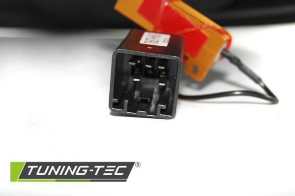 LED Lightbar Rückleuchten für Ford Fiesta MK7 Bj. 08-12 Rot/Chrom