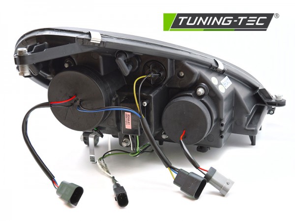 Xenon Scheinwerfer LED Tagfahrlicht Optik für Mercedes SLK R171 Bj. 04-11 Schwarz