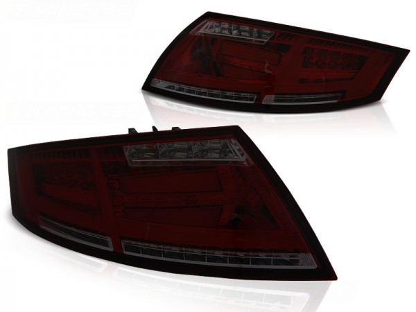 Voll LED Lightbar Rückleuchten für Audi TT 8J Bj. 06-14 Rot/Smoke dynamischer Blinker