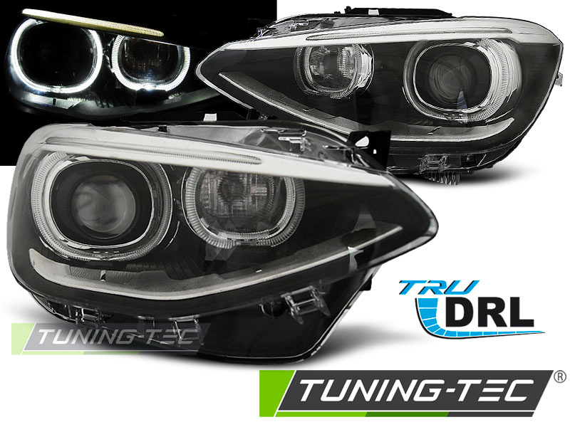 Scheinwerfer DRL LED Tagfahrlicht für BMW 1er F20 F21 Bj. 11-14 Schwarz
