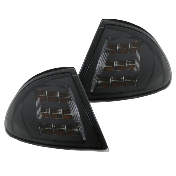 LED Frontblinker Blinker Set für 3er BMW E46 Limo Touring Bj. 98-01 Schwarz