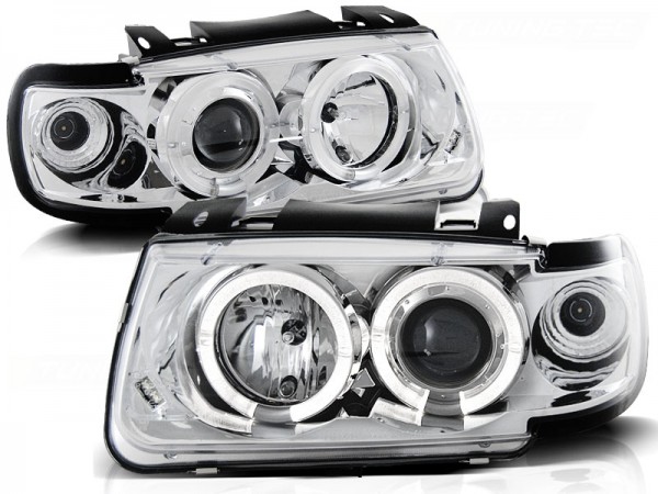 Scheinwerfer Angel Eyes VW Polo 6N Bj. 94-99 Chrom