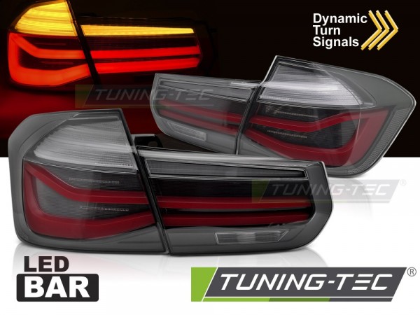 LED Lightbar Rückleuchten für BMW F30 Limo Bj. 11-19 Smoke dynamischer Blinker