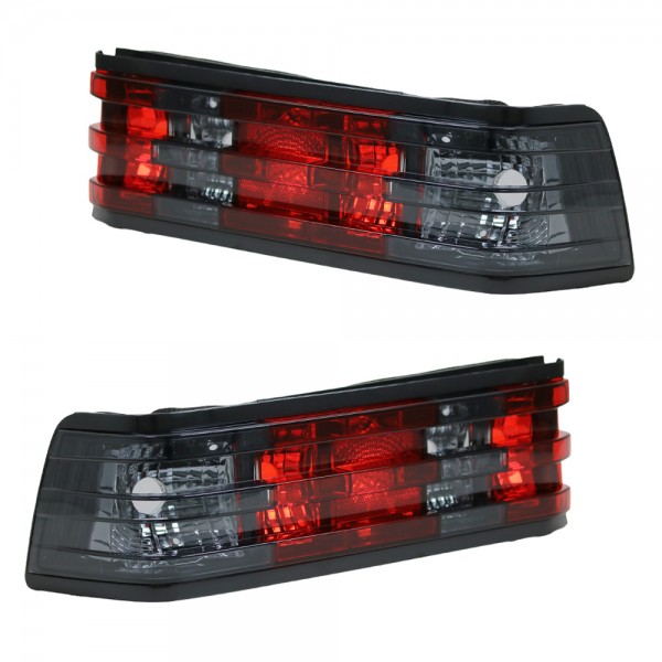 Rückleuchten Klarglas für Mercedes 190 W201 Bj. 83-93 Rot/Smoke