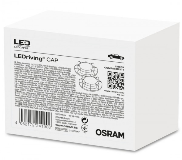 OSRAM LEDriving CAP Scheinwerfer Abdeckkappen für LED Einbau 2 Stück LEDCAP02