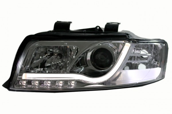 Scheinwerfer Light Tube für Audi A4 8E Bj. 01-04 Chrom