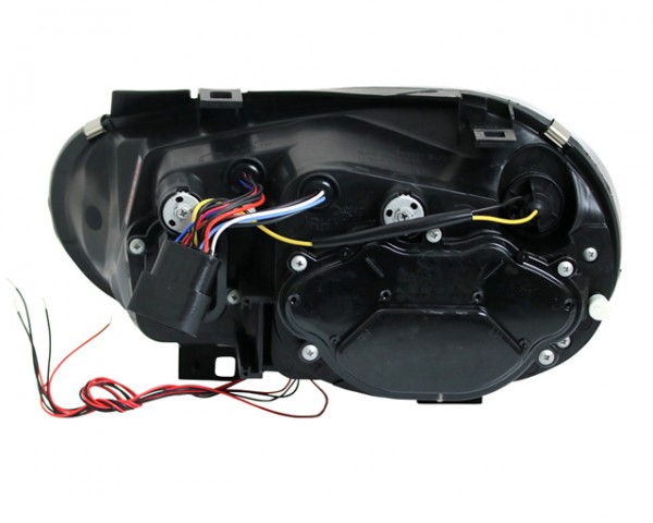 Scheinwerfer Angel Eyes für VW Golf 4 Bj. 97-03 Schwarz