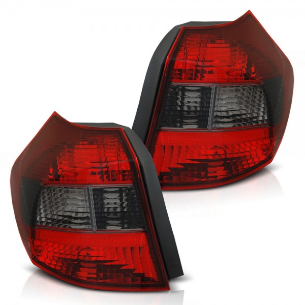 Rückleuchten Heckleuchten Set für BMW E81 E87 Bj. 03-06 Rot Smoke Blackline