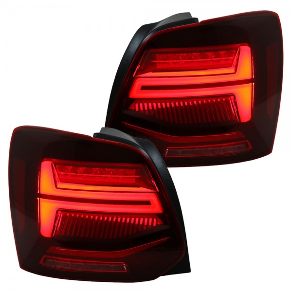 LED Lightbar Rückleuchten für VW Polo 6R 6C Bj. 09-17 Rot