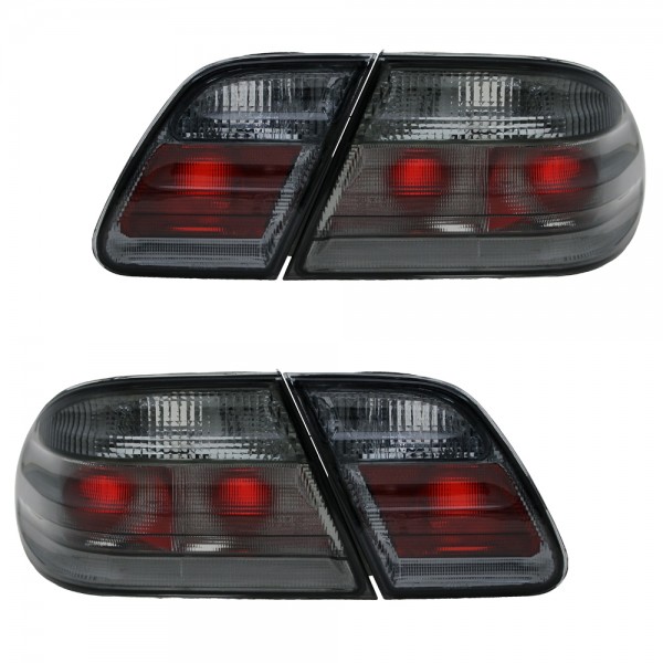 Rückleuchten Klarglas für Mercedes E-Klasse W210 Limo Bj. 95-02 Smoke