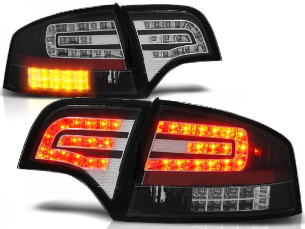 LED Rückleuchten für Audi A4 B7 (8E) Limo Bj. 04-08 Schwarz
