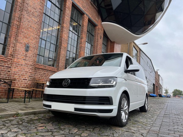 Voll LED Scheinwerfer Tagfahrlicht für VW T6 Bj. 15-19 Schwarz mit LED Blinker