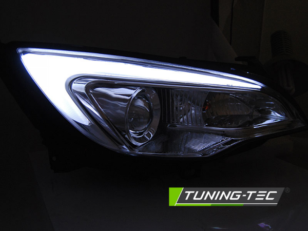 Scheinwerfer DRL LED Tagfahrlicht für Opel Astra J Bj. 09-15 Chrom LTI