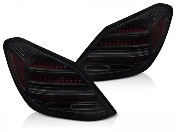 Voll LED Rückleuchten für Mercedes C-Klasse W205 Limo Bj. 14-21 Smoke Rot OE LED