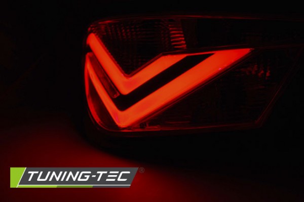 LED Lightbar Rückleuchten für Seat Ibiza 6J 3-Türer Bj. 08-15 Schwarz