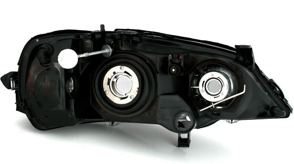 Scheinwerfer Klarglas für Opel Astra G Bj. 98-05 Schwarz