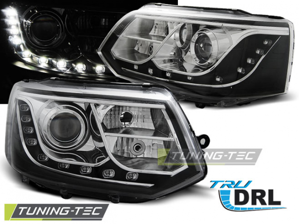 Scheinwerfer DRL LED Tagfahrlicht für VW T5 GP Facelift Bj. 10-15 Chrom