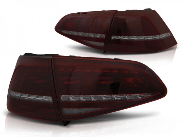 LED Rückleuchten für VW Golf 7 (VII) Limo Bj. 12-17 Rot/Smoke dynamischer Blinker