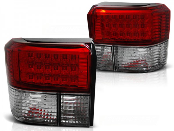 LED Rückleuchten für VW T4 Bus Bj. 90-03 Rot/Chrom
