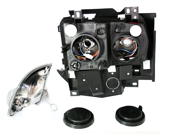 Scheinwerfer Angel Eyes für VW T4 Multivan Caravelle Bj. 96-03 Schwarz