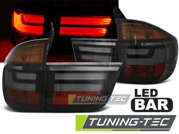 LED Lightbar Rückleuchten für BMW X5 E70 Bj. 07-10 Smoke
