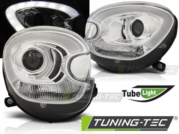 Scheinwerfer LED Tagfahrlicht Optik für Mini Countryman R60 Paceman R61 Bj. 10-14 Chrom LTI