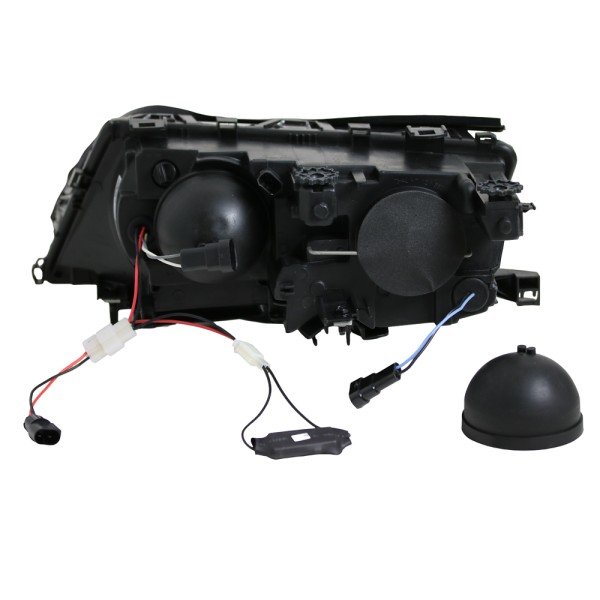 Scheinwerfer LED Angel Eyes für BMW 3er E46 Limo Touring Bj. 01-05 Schwarz