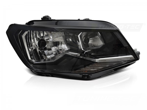 Scheinwerfer Halogen Rechts für VW Caddy IV SA Bj. 15-20 Stellmotor DRL H4 TYC