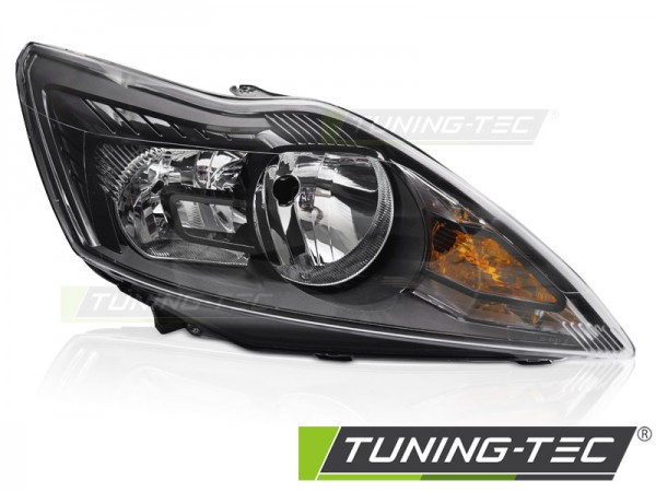 Scheinwerfer Halogen Rechts für Ford Focus MK2 Facelift Bj. 08-10 H1 H7 Schwarz