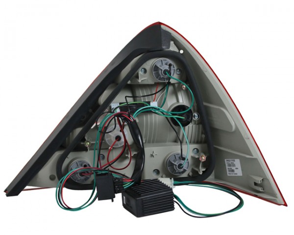 LED Rückleuchten für Mercedes SLK R170 Bj. 96-04 Rot/Chrom