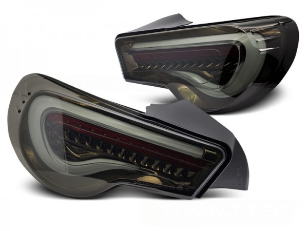 LED Lightbar Rückleuchten für Toyota GT86 Bj. 12-21 Smoke dynamischer Blinker
