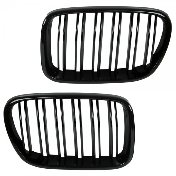Kühlergrill Frontgrill für BMW X3 F25 Bj. 2010-2014 Schwarz Klavierlack Doppelsteg