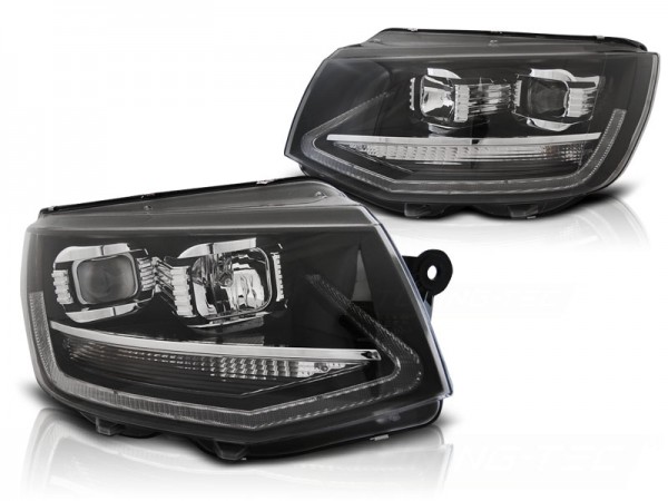 Scheinwerfer DRL LED Tagfahrlicht für VW T6 Bj. 15-19 Schwarz
