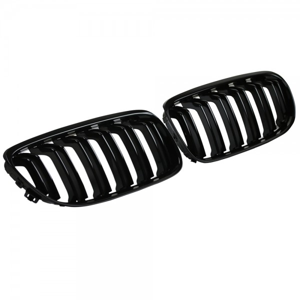 Nieren Kühlergrill 3er für BMW E90 E91 LCI Bj. 08-12 Schwarz Doppelsteg Klavierlack