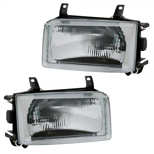 Scheinwerfer für VW T4 Bus Bj. 90-03 Schwarz mit Blinker kurzer Vorderwagen