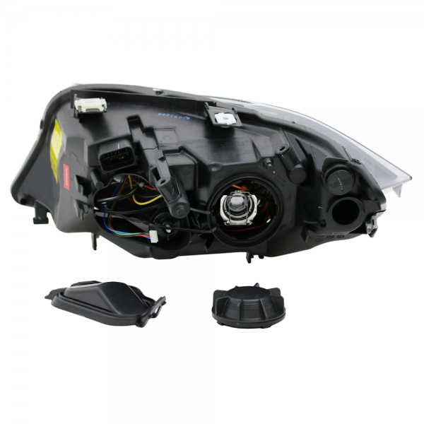 Scheinwerfer Angel Eyes für BMW 3er E90 E91 Bj. 05-08 Schwarz mit LED Blinker