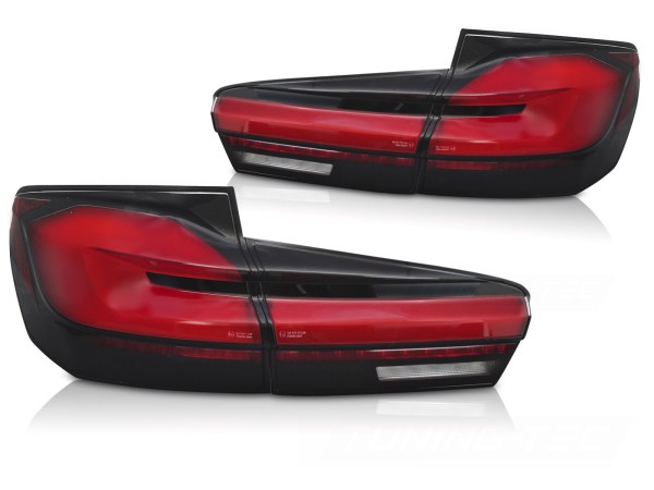 Voll LED Lightbar Rückleuchten für BMW F11 Touring Bj. 10-16 Rot/Schwarz