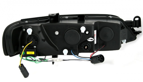 Scheinwerfer LED Tagfahrlicht Optik für Opel Vectra B Bj. 95-98 Chrom