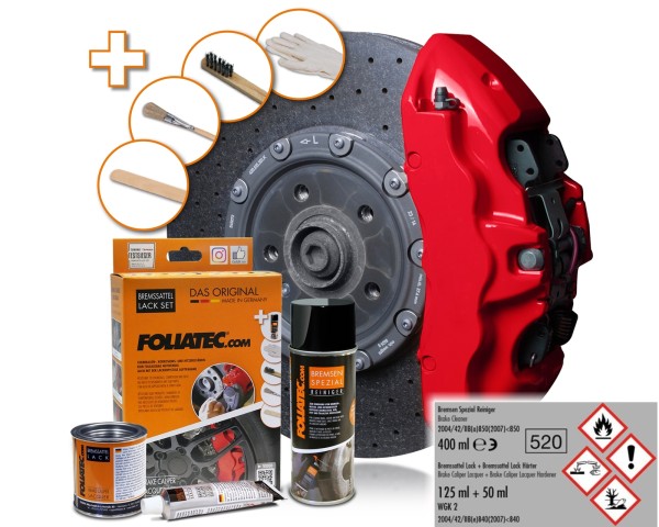 FOLIATEC Bremssattellack Rosso Rot Bremssattelfarbe Bremssattel 2160