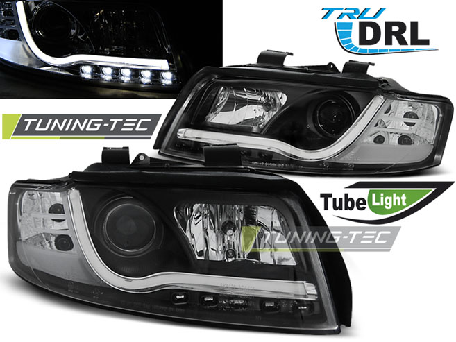 Scheinwerfer DRL LED Tagfahrlicht für Audi A4 B6 8E Bj. 00-04 Schwarz LTI