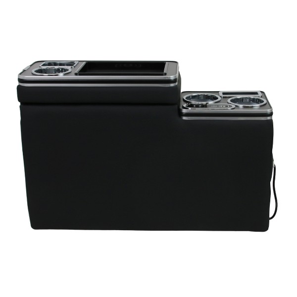 Chrom Edition USB Mittelkonsole Staufach für Citroen Spacetourer LED RGB Beleuchtung + Induktion