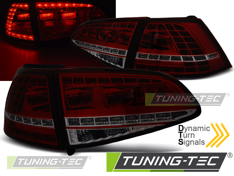 LED Rückleuchten für VW Golf 7 (VII) Limo Bj. 12-17 Rot/Smoke dynamischer Blinker