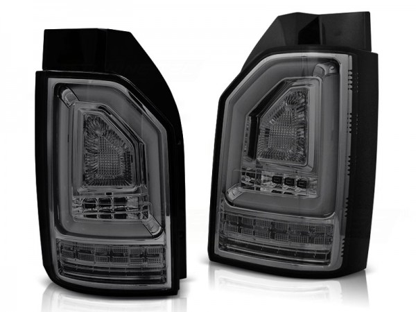Voll LED Lightbar Rückleuchten für VW T6 Bj. 15-19 Smoke (Heckklappe / LED)