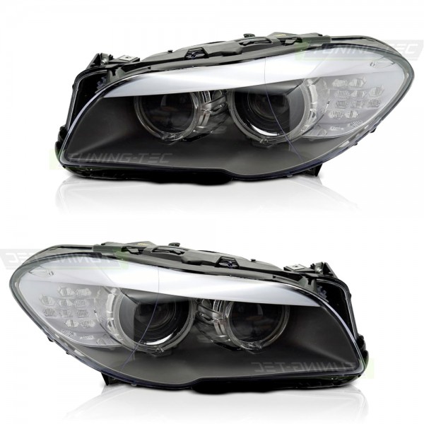 Scheinwerfer Xenon Set für 5er BMW F10 F11 Bj. 09-13 Stellmotor DRL D1S LED