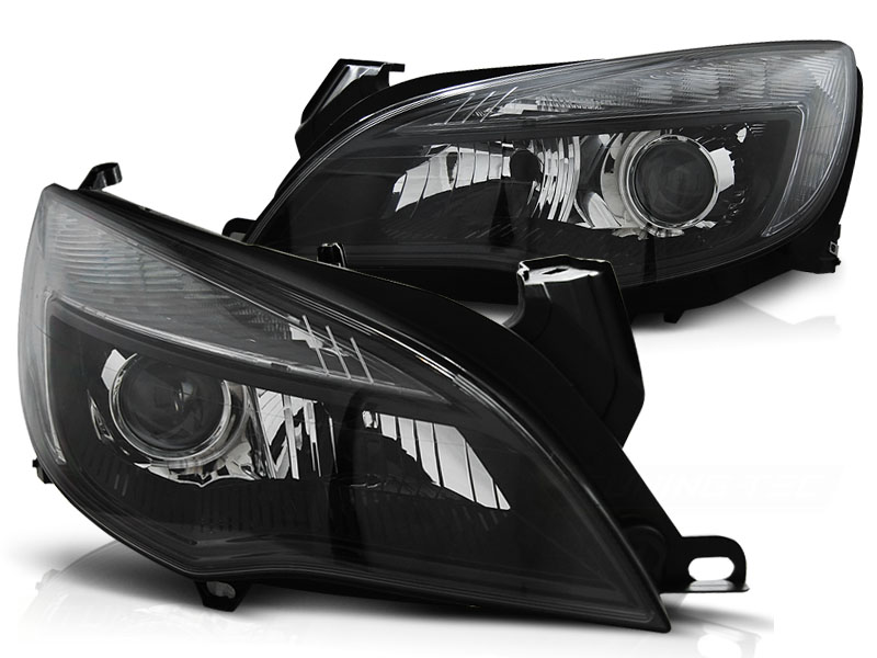 Scheinwerfer DRL LED Tagfahrlicht für Opel Astra J Bj. 09-15 Schwarz