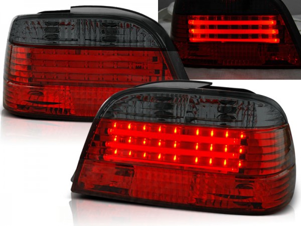 LED Rückleuchten für BMW E38 Limo Bj. 94-01 Rot/Smoke