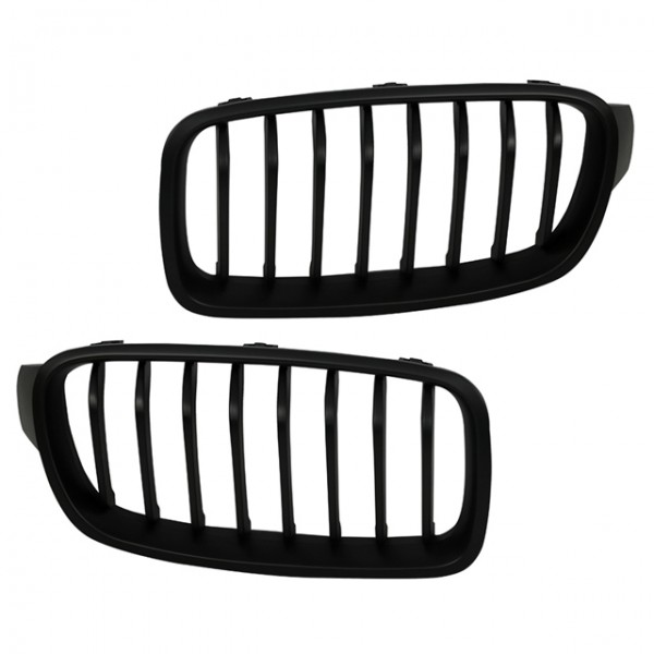 Nieren Kühlergrill Frontgrill für 3er BMW F30 F31 Bj. 2011- Schwarz