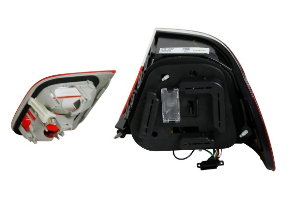 LED Rückleuchten für BMW E46 Coupe Bj. 03-06 Rot/Chrom