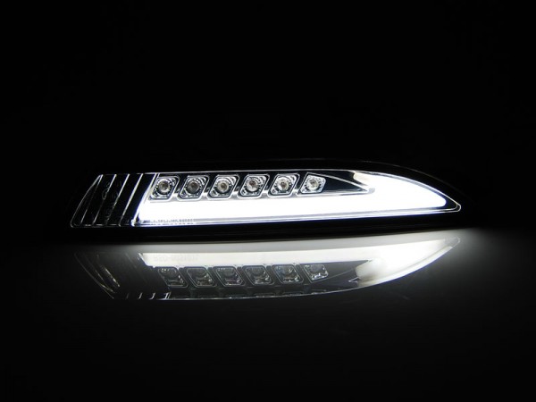 LED Lightbar Frontblinker + Standlicht für VW Scirocco 3 III Bj. 2008-2014 Smoke