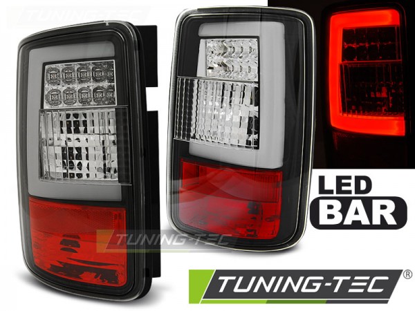 LED Lightbar Rückleuchten für VW Caddy 3 (2K) Bj. 03-14 Schwarz